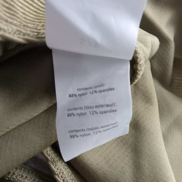 We Wore What Scoop Bodysuit Women's Size Small Green Ribbed Chain Belt Athletic - Picture 6 of 8